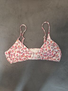 Ditsy Floral Cutout Scoop Bikini Top Aeropostale Large
